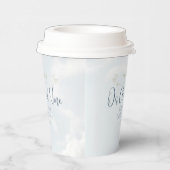 Blauw en Wit op Cloud Nine Vrijgezellenfeest Party Papieren Bekers (Rechts)