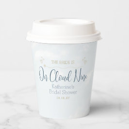 Blauw en Wit op Cloud Nine Vrijgezellenfeest Party Papieren Bekers