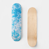 Blauw en wit oppervlak van de ijsplaneet persoonlijk skateboard (Voorkant)