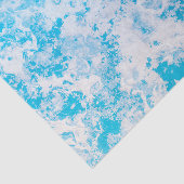 Blauw en wit oppervlak van de ijsplaneet tissuepapier (Detail)