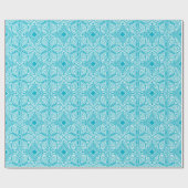 Blauw en wit Ornament, Turks motief Cadeaupapier (Vlak)