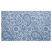 Blauw en wit  Paisley Pattern Stof (Yard (91,4 cm))