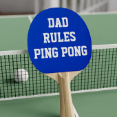 Blauw en Wit Papa Regels Ping Ping Paddle Tafeltennisbatje