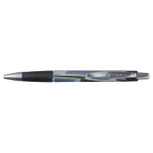 Blauw en wit patroon pen (Achterkant)