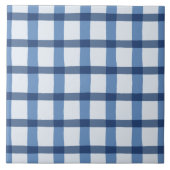 Blauw en wit patroon tegeltje (Voorkant)