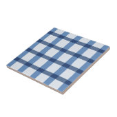 Blauw en wit patroon tegeltje (Zijkant)