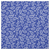 Blauw en wit patroonpatroon stof (Swatch)