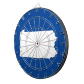 Blauw en wit Pennsylvania Dartbord (Voorkant Rechts)