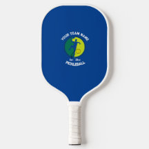 Blauw en Wit Pickleball Club Team Speler Custom