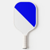 Blauw en wit pickleball paddle (Achterkant)
