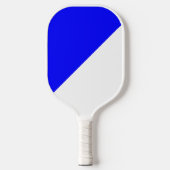 Blauw en wit pickleball paddle (Voorkant)
