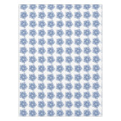 Blauw en Wit Pinwheel Tafeldoek Tafelkleed (Voorkant)