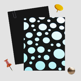 Blauw en wit Polka Dots Retro Scrapbook papier