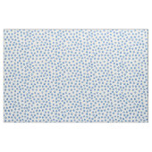 Blauw en Wit Poot Print Stof (Yard (91,4 cm))