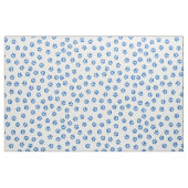 Blauw en wit pootafdruk stof (Fat Quarter)