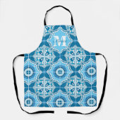 💙 Blauw en wit Porto Azulejos, Schort (Voorkant)