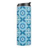 💙🤍Blauw en wit Porto Azulejos,  Thermosbeker (Gedraaid links)