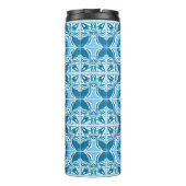 💙🤍Blauw en wit Porto Azulejos,  Thermosbeker (Achterkant)