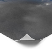 Blauw en wit poster (Hoek)