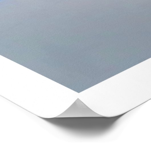 Blauw en wit poster (Hoek)