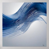 Blauw en wit poster (Voorkant)