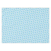 Blauw en wit Pretzel Patroon Duits Oktoberfest Tafelkleed (Voorkant (Horizontaal))