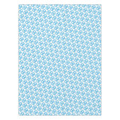 Blauw en wit Pretzel Patroon Duits Oktoberfest Tafelkleed (Voorkant)