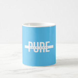 Blauw en Wit Pure Zelf Liefde Mok