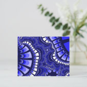 Blauw en Wit Remix Briefkaart (Staand voorkant)