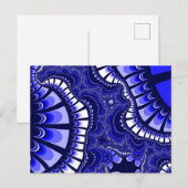 Blauw en Wit Remix Briefkaart (Voorkant / Achterkant)