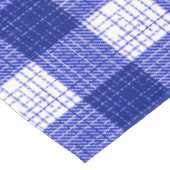 Blauw en wit ruitjespatroon met vette strepen tafelkleed (Gekanteld)