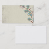 blauw en wit sakuras Visitekaartje (Voorkant / Achterkant)