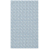 Blauw en wit scheepsanker tafelkleed (Voorkant)