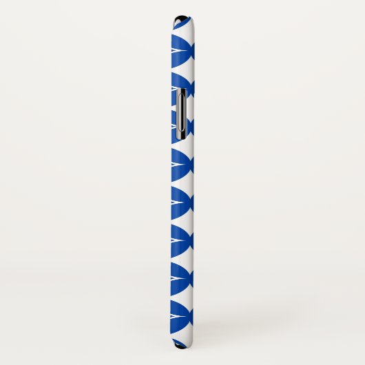 Blauw en wit scheepspatroon Case-Mate iPhone case (Achterkant / rechts)