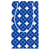 Blauw en wit scheepspatroon klein cadeauzakje (Voorkant)