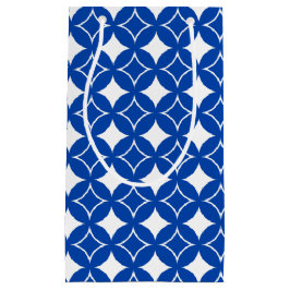 Blauw en wit scheepspatroon klein cadeauzakje