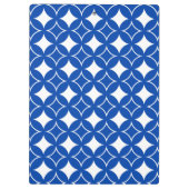 Blauw en wit scheepspatroon klembord (Achterkant)