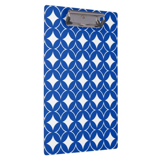 Blauw en wit scheepspatroon klembord (Rechts)