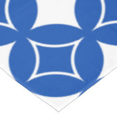 Blauw en wit scheepspatroon tafelkleed (Gekanteld)