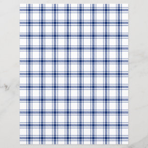 Blauw en wit scheepsplaid