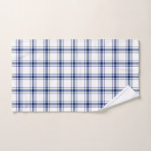 Blauw en wit scheepsplaid bad handdoek (Handdoek)