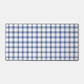 Blauw en wit scheepsplaid bureaumat (Voorkant)