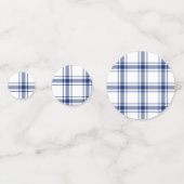 Blauw en wit scheepsplaid confetti (Voorkanten)