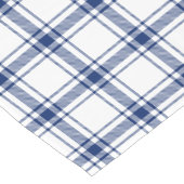 Blauw en wit scheepsplaid korte tafelloper (Hoek)