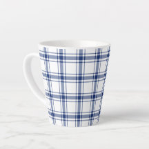 Blauw en wit scheepsplaid
