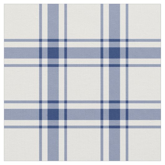 Blauw en wit scheepsplaid stof (Close Up)