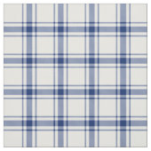 Blauw en wit scheepsplaid stof (Swatch)
