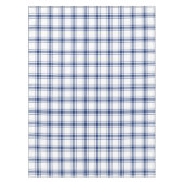 Blauw en wit scheepsplaid tafelkleed (Voorkant)