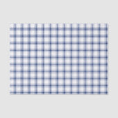 Blauw en wit scheepsplaid tissuepapier (Voorkant)