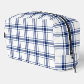 Blauw en wit scheepsplaid toilettasje (Rechterhoek)